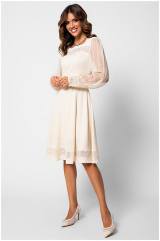 Ivory Lace A-Line Dress, Jody