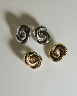 Solstice Knot Stud Earrings