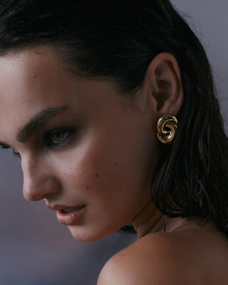 Solstice Knot Stud Earrings