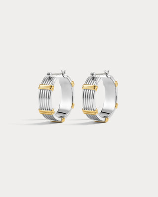 The Two-Tone Sierra Bar Hoops