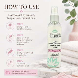 Luxe Conditioning Detangler with Pro-Vitamin B5 – Weightless Hydration & Radiant Shine - Glamourous Grace