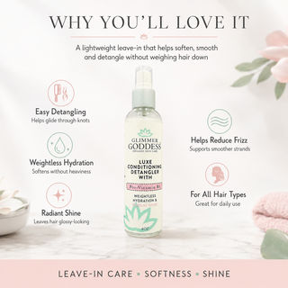 Luxe Conditioning Detangler with Pro-Vitamin B5 – Weightless Hydration & Radiant Shine - Glamourous Grace