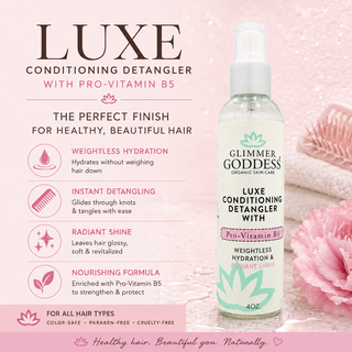 Luxe Conditioning Detangler with Pro-Vitamin B5 – Weightless Hydration & Radiant Shine - Glamourous Grace