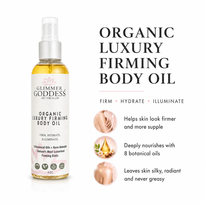 Organic Luxury Firming Body Oil – Anti-Aging Treatment - Glamourous Grace