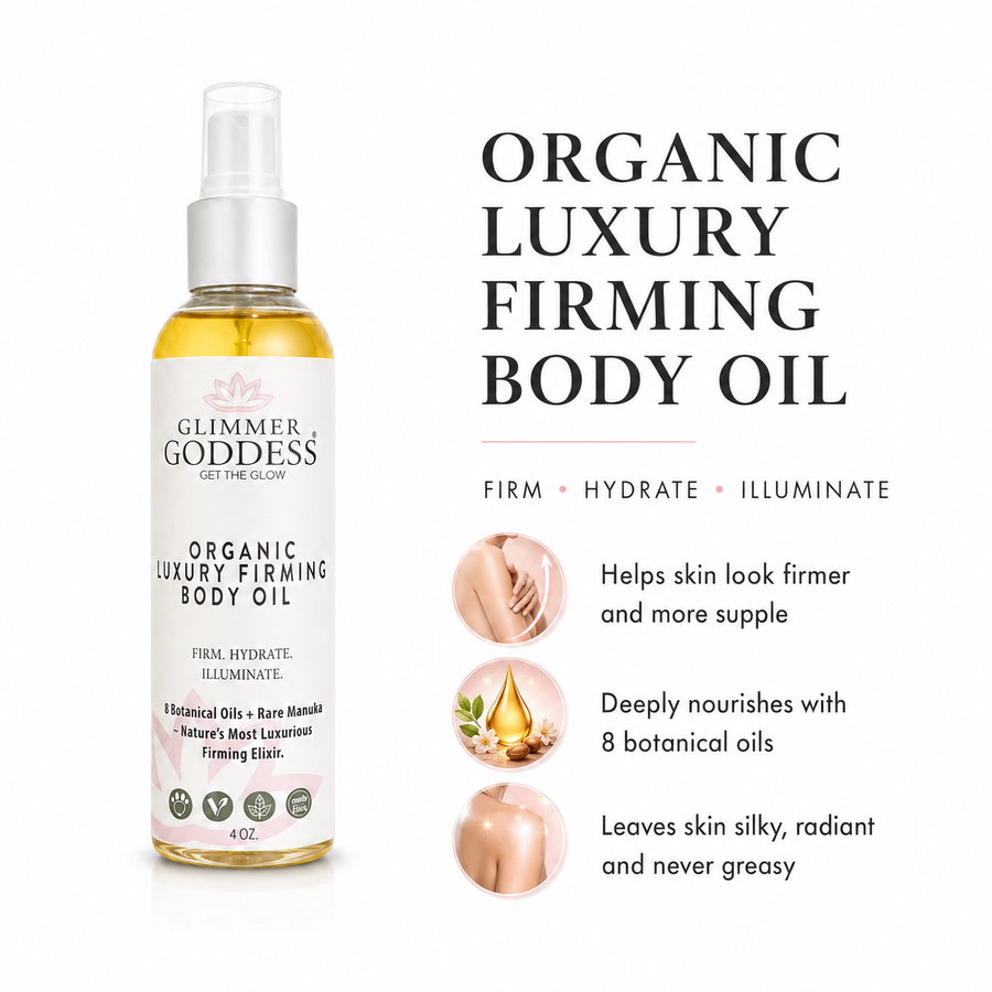 Organic Luxury Firming Body Oil – Anti-Aging Treatment - Glamourous Grace
