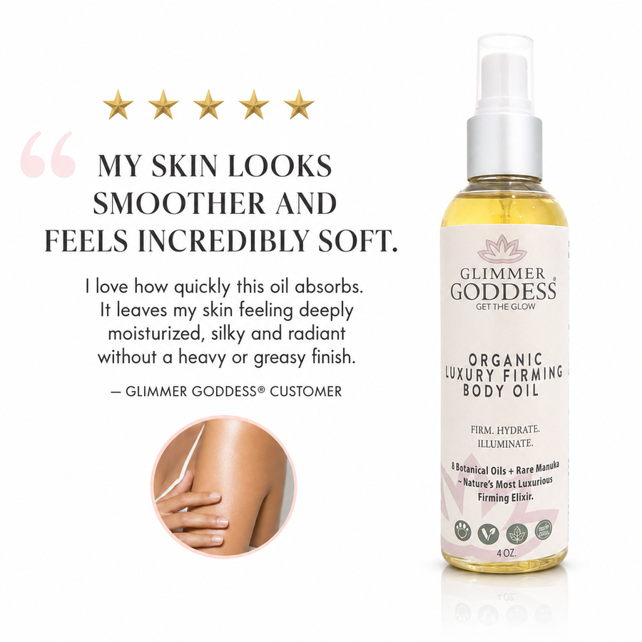 Organic Luxury Firming Body Oil – Anti-Aging Treatment - Glamourous Grace