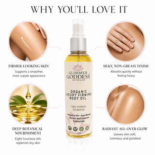 Organic Luxury Firming Body Oil – Anti-Aging Treatment - Glamourous Grace