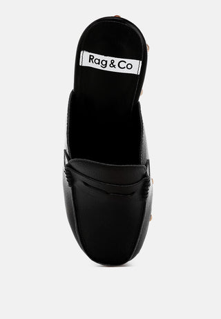 Lyrac Recycled Leather Platform Clogs
