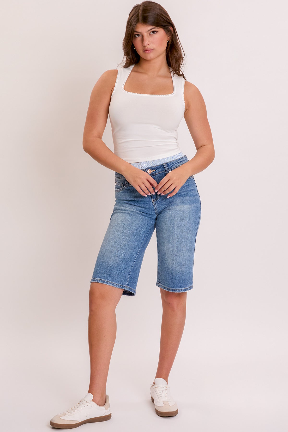 Women's Luxe Jort with Removable Boxer Waist - Glamourous Grace