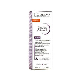 Bioderma Cicabio SPF50+ Cream - Hypoallergenic Sunscreen for Sensitive Skin, Fragrance-Free, 1.35 fl oz - Glamourous Grace