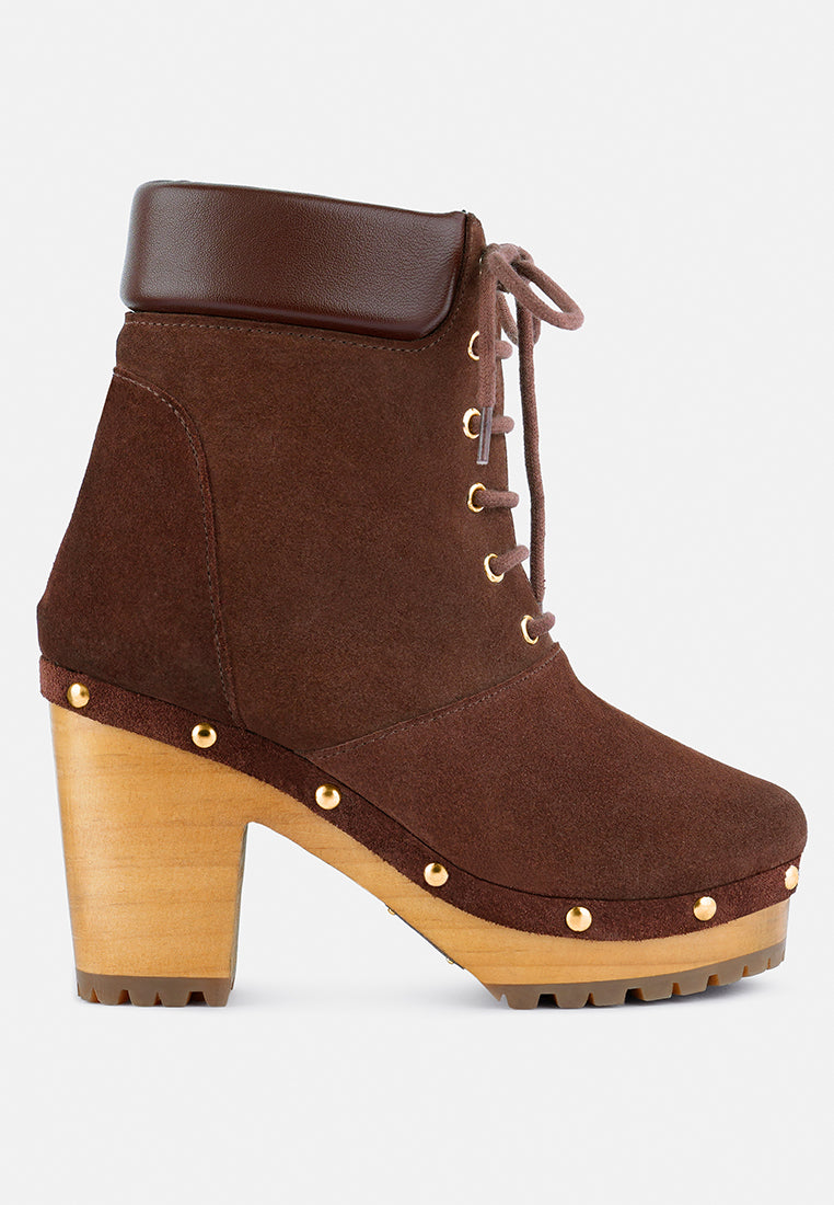 Maaya Handcrafted Collared Suede Boot - Glamourous Grace