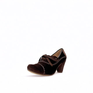 Madison Velvet Retro Heels - Glamourous Grace