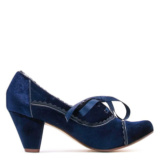 Madison Velvet Retro Heels - Glamourous Grace
