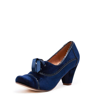 Madison Velvet Retro Heels - Glamourous Grace