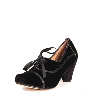 Madison Velvet Retro Heels - Glamourous Grace