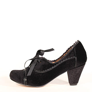 Madison Velvet Retro Heels - Glamourous Grace
