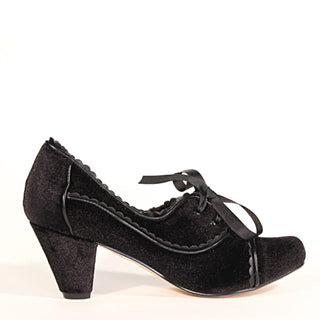 Madison Velvet Retro Heels - Glamourous Grace