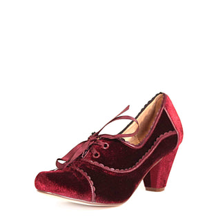 Madison Velvet Retro Heels - Glamourous Grace