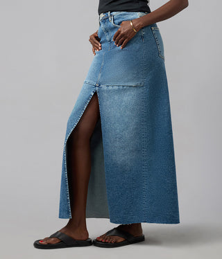 MADLYN-TLT High Rise Maxi Skirt