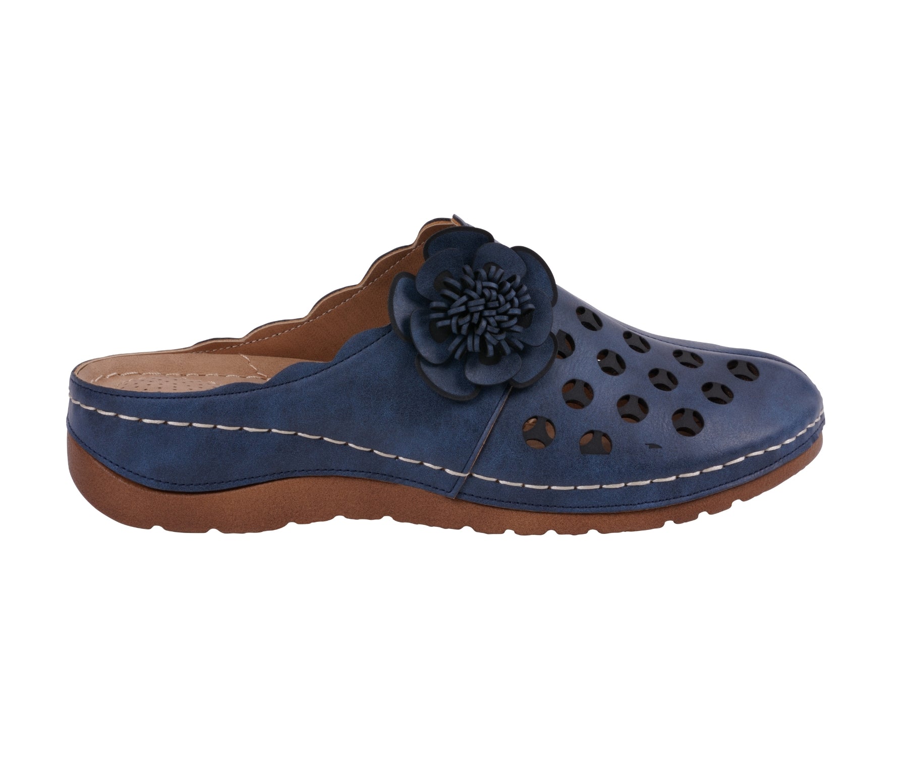 Women's Marisol Navy Flat - Glamourous Grace