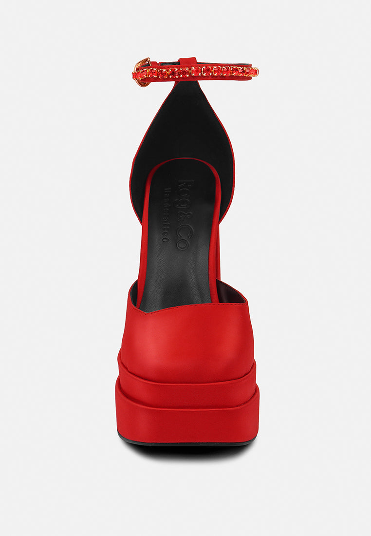 Martini Sky High Platform Sandals - Glamourous Grace