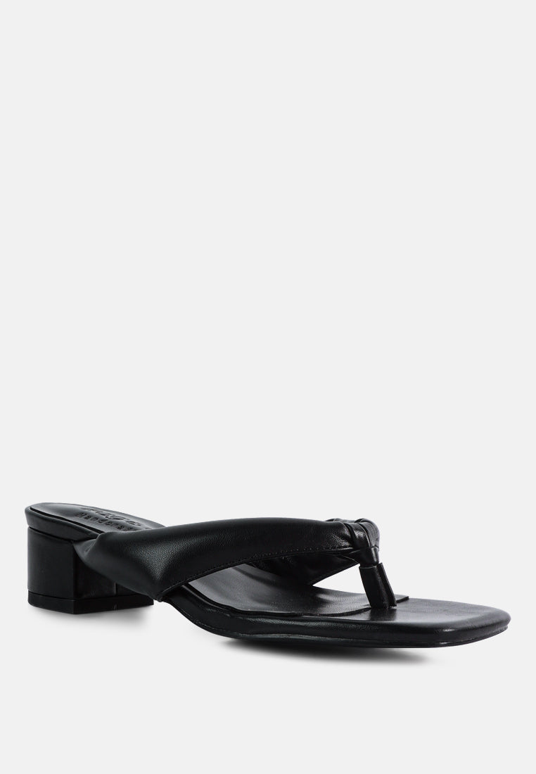 Memestar Low Heel Thong Sandals - Glamourous Grace