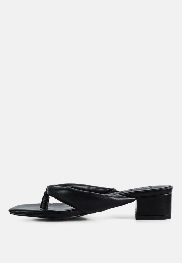 Memestar Low Heel Thong Sandals - Glamourous Grace