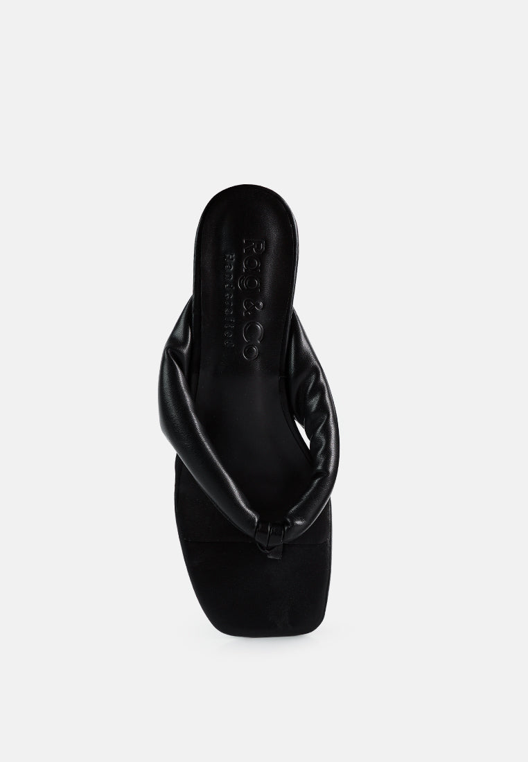 Memestar Low Heel Thong Sandals - Glamourous Grace