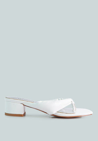 Memestar Low Heel Thong Sandals