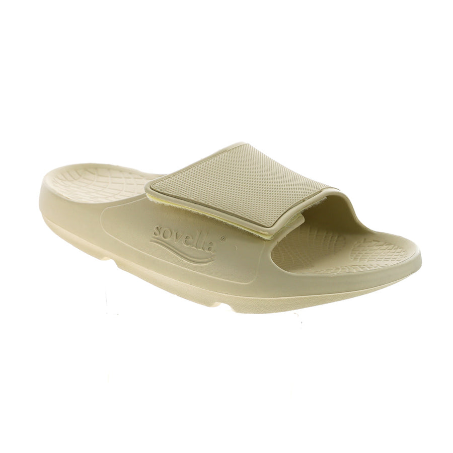 Sovella Active Recovery Sandals Men's PF Velcro Slide Bone - Glamourous Grace