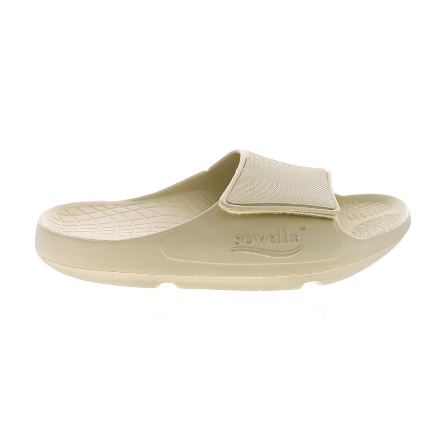 Sovella Active Recovery Sandals Men's PF Velcro Slide Bone - Glamourous Grace