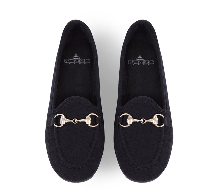 Comfy Black Suede Slipper
