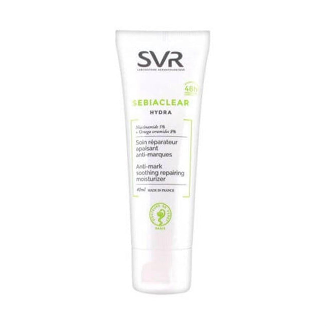 SVR Sebiaclear Hydra: Anti-Acne Moisturizer - Reduce Blemishes, Dark Spots & Control Sebum. Soothing, Hydrating, Makeup Base