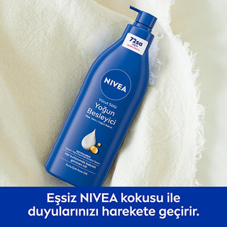 Nivea Body Moisturizer - 72 Hour Hydration for Dry Skin, Rich in E Vitamin and Almond Oil - Glamourous Grace