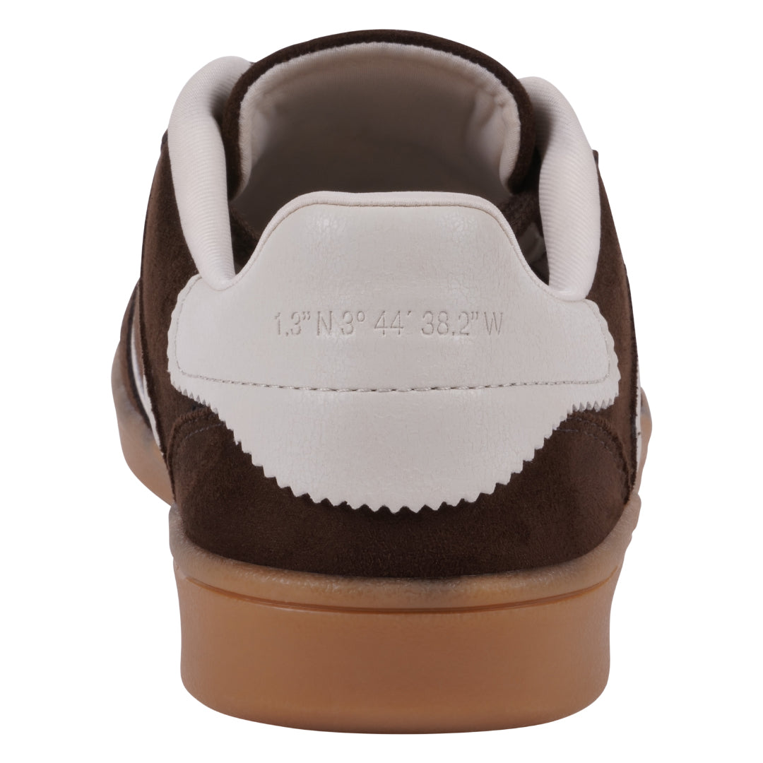 Women's Milan Burgundy Lace Up Sneaker - Glamourous Grace