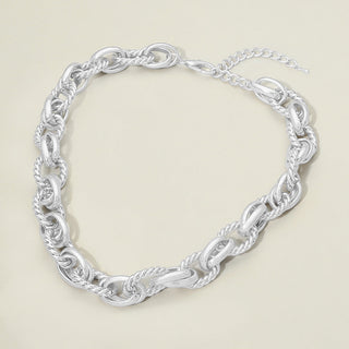 Modern Bold Statement Link Chain Necklace
