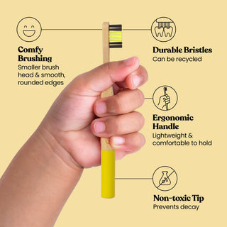 Kids Bamboo Toothbrush Save The Bees