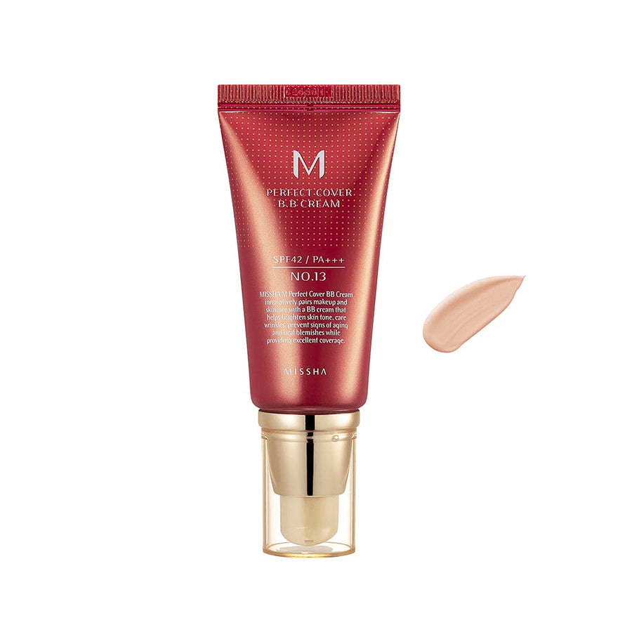 Missha M Perfect Cover BB Cream #13 Bright Beige - Glamourous Grace