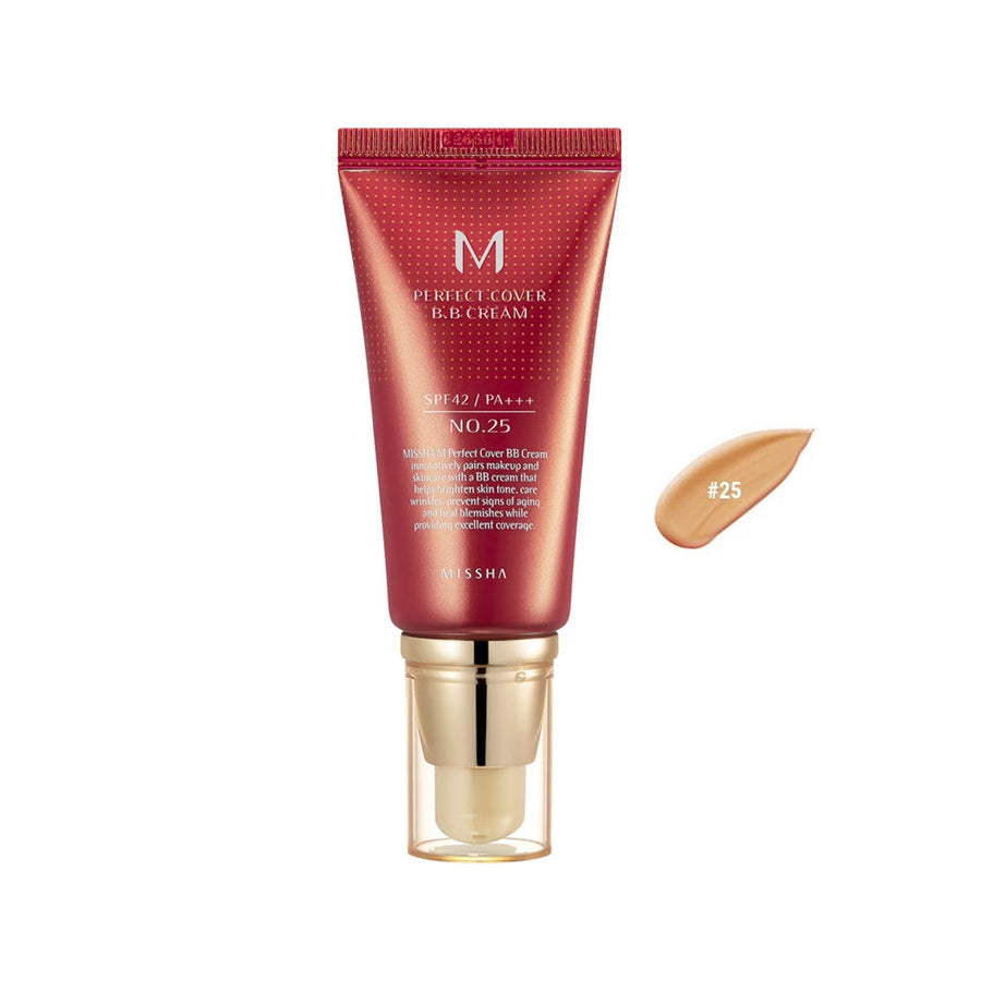 Missha M Perfect Cover BB Cream #25 Warm Beige - Glamourous Grace