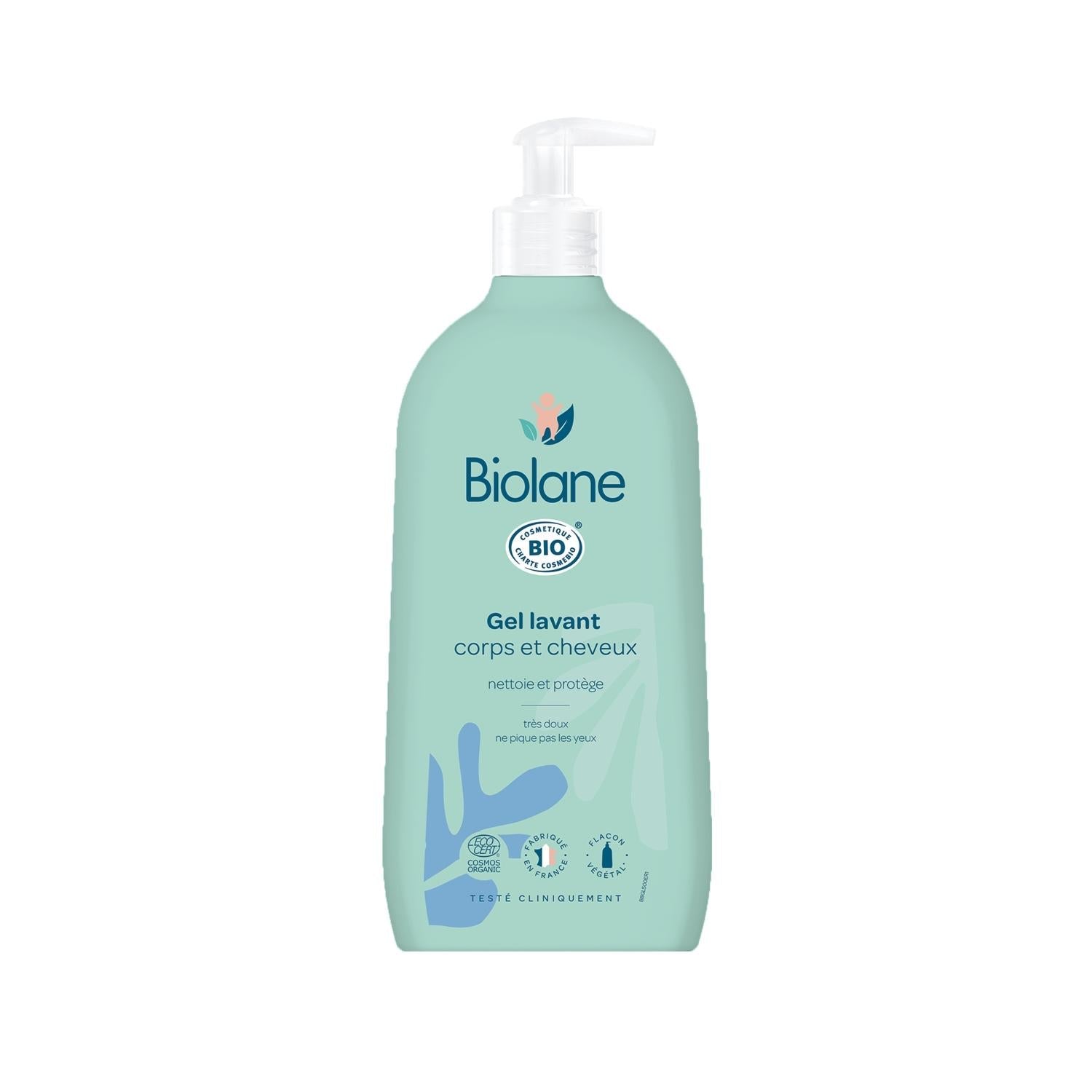 Biolane Organic Hair and Body Cleansing Gel - Gentle, Chemical-Free, 16.91 fl oz - Glamourous Grace