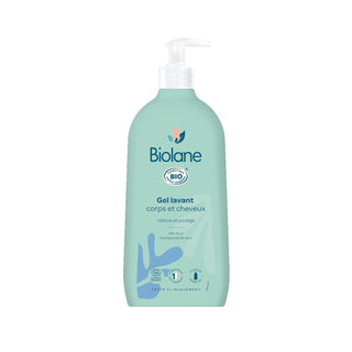 Biolane Organic Hair and Body Cleansing Gel - Gentle, Chemical-Free, 16.91 fl oz - Glamourous Grace