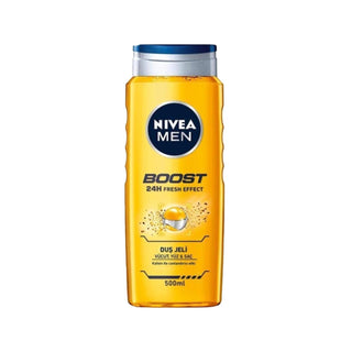 Nivea Men Boost Shower Gel 500ml - Refreshing Men's Grooming for Shower and Bath - Glamourous Grace