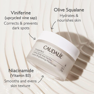 Caudalie Vinoperfect Instant Brightening Moisturizing Day Cream - Dark Spot Corrector, Hydrating Skincare for Uneven Skin Tone - Glamourous Grace