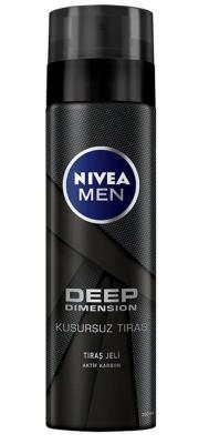 Nivea Men Deep Dimension Shaving Gel 200ml - Gentle Shaving for Sensitive Skin - Glamourous Grace