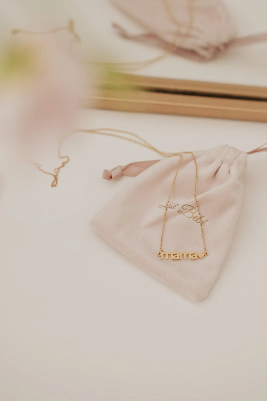 “Mama” Necklace – 18k Gold Plated Stainless Steel - Glamourous Grace