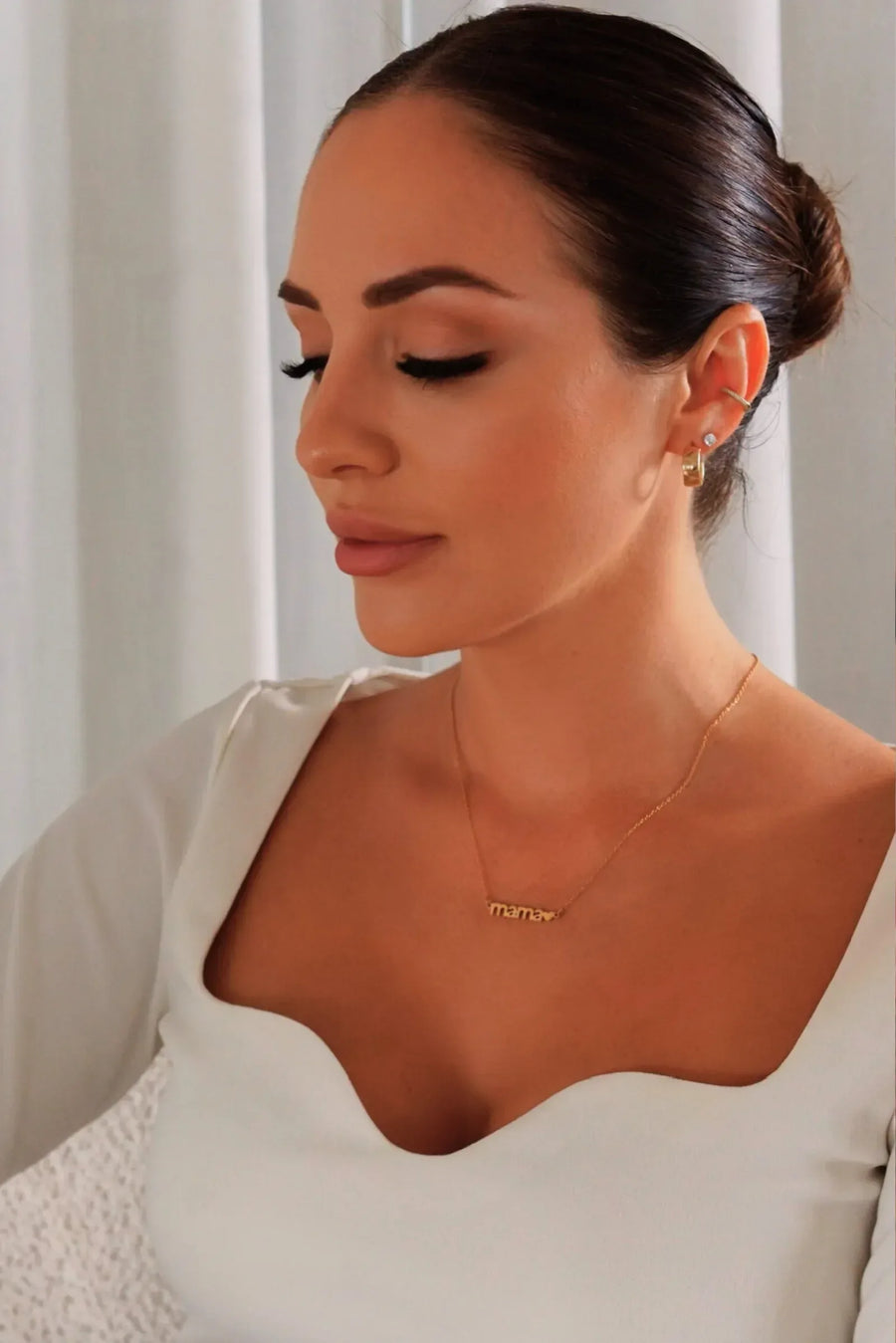 “Mama” Necklace – 18k Gold Plated Stainless Steel - Glamourous Grace