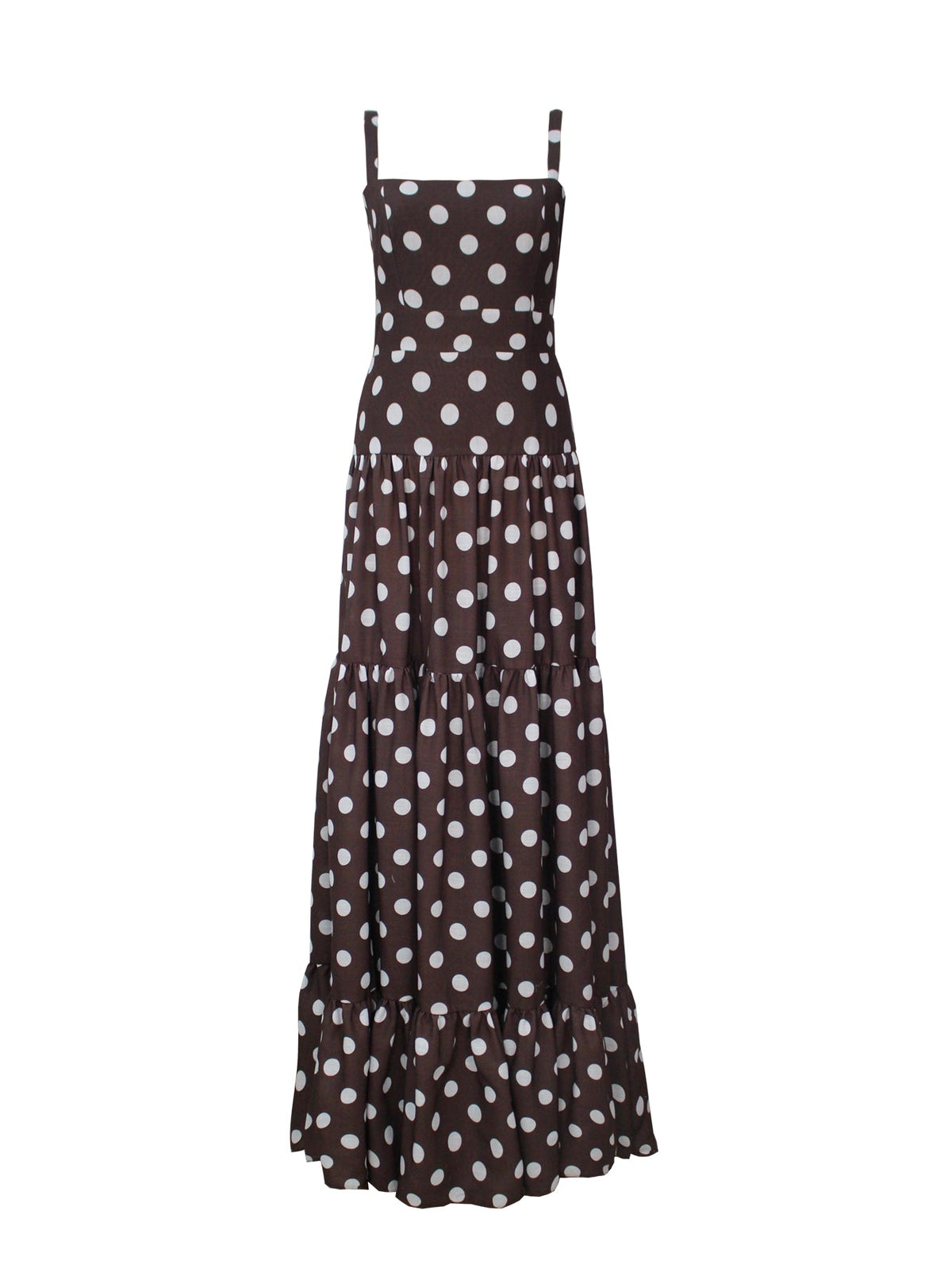 MARANTA DRESS IN MAROON POLKA DOTS - Glamourous Grace
