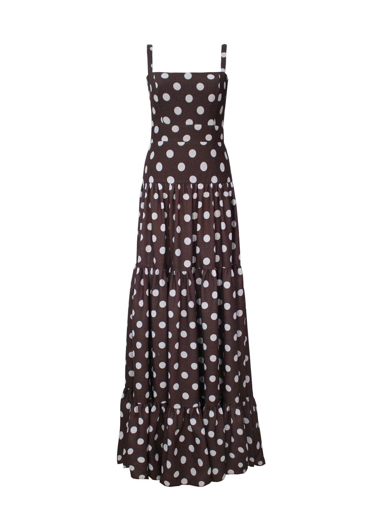 MARANTA DRESS IN MAROON POLKA DOTS - Glamourous Grace