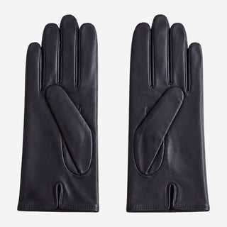 Marcella (black) - Unlined women’s lambskin leather gloves - Glamourous Grace