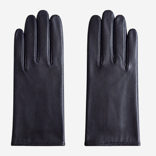 Marcella (black) - Unlined women’s lambskin leather gloves - Glamourous Grace